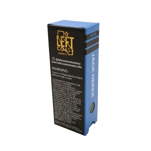 Vape Child Resistant Slide Box Cartridge Packaging