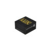 Gold Neck Lid and Base Gift Box for Square Concentrate Jar Packaging with Cardboard Tray